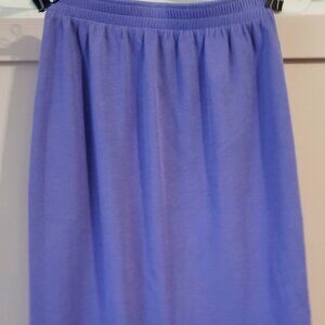 Vintage Weekenders Periwinkle Knit Pencil Skirt | Made in Canada | Size M